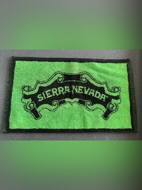 Sierra Nevada Green & Black Logo Bar Towel 17x10 NEW #B-29